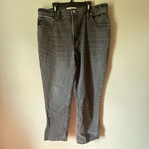 A&F 90s Straight Curve Live Black Denim Jean